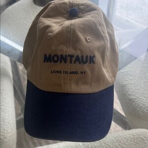 American Eagle Outfitters Tan and Navy Montauk Hat